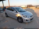 2013 Hyundai Accent Gls Silver vin: KMHCT4AE7DU446856