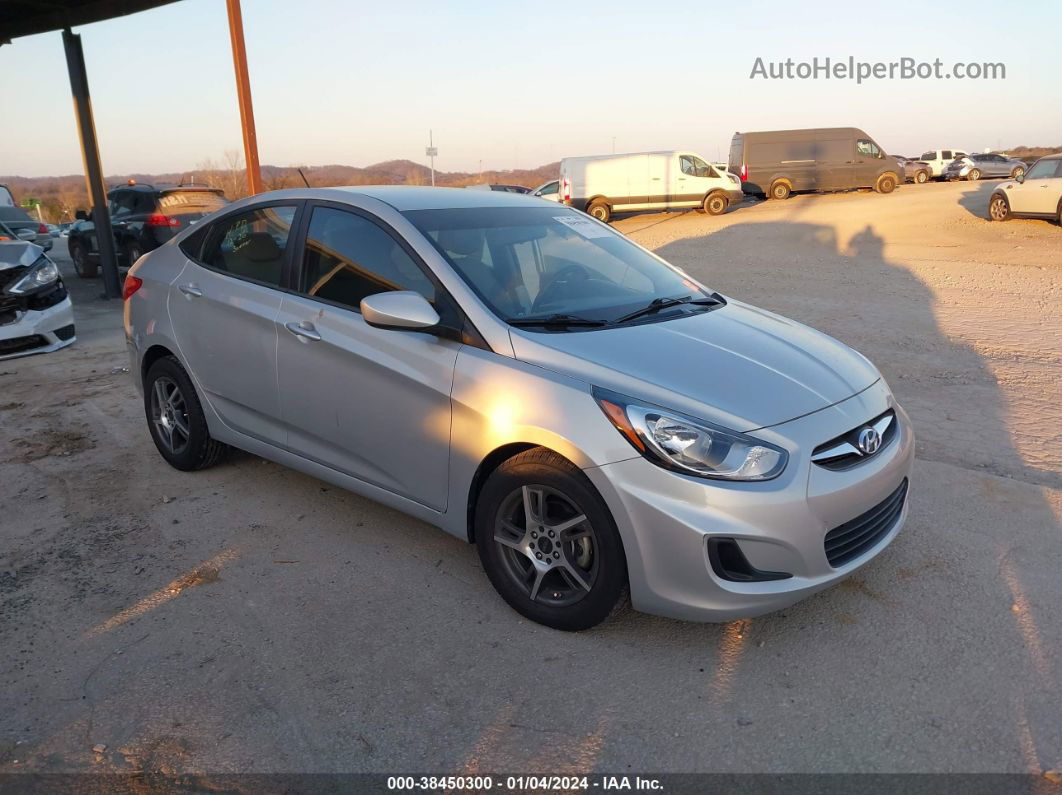 2013 Hyundai Accent Gls Silver vin: KMHCT4AE7DU446856