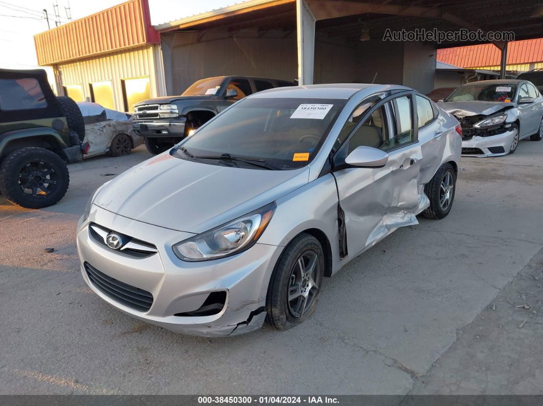 2013 Hyundai Accent Gls Серебряный vin: KMHCT4AE7DU446856