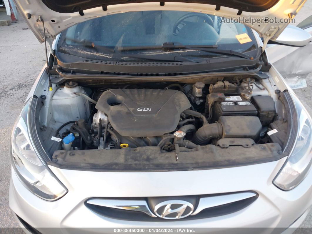 2013 Hyundai Accent Gls Silver vin: KMHCT4AE7DU446856