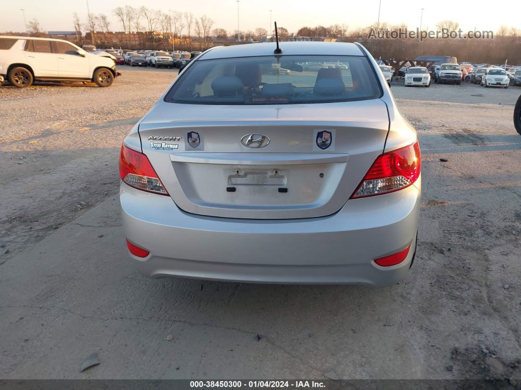 2013 Hyundai Accent Gls Silver vin: KMHCT4AE7DU446856