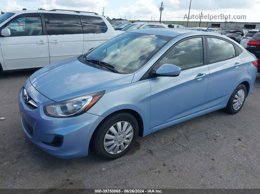 2013 Hyundai Accent Gls Blue vin: KMHCT4AE7DU452754