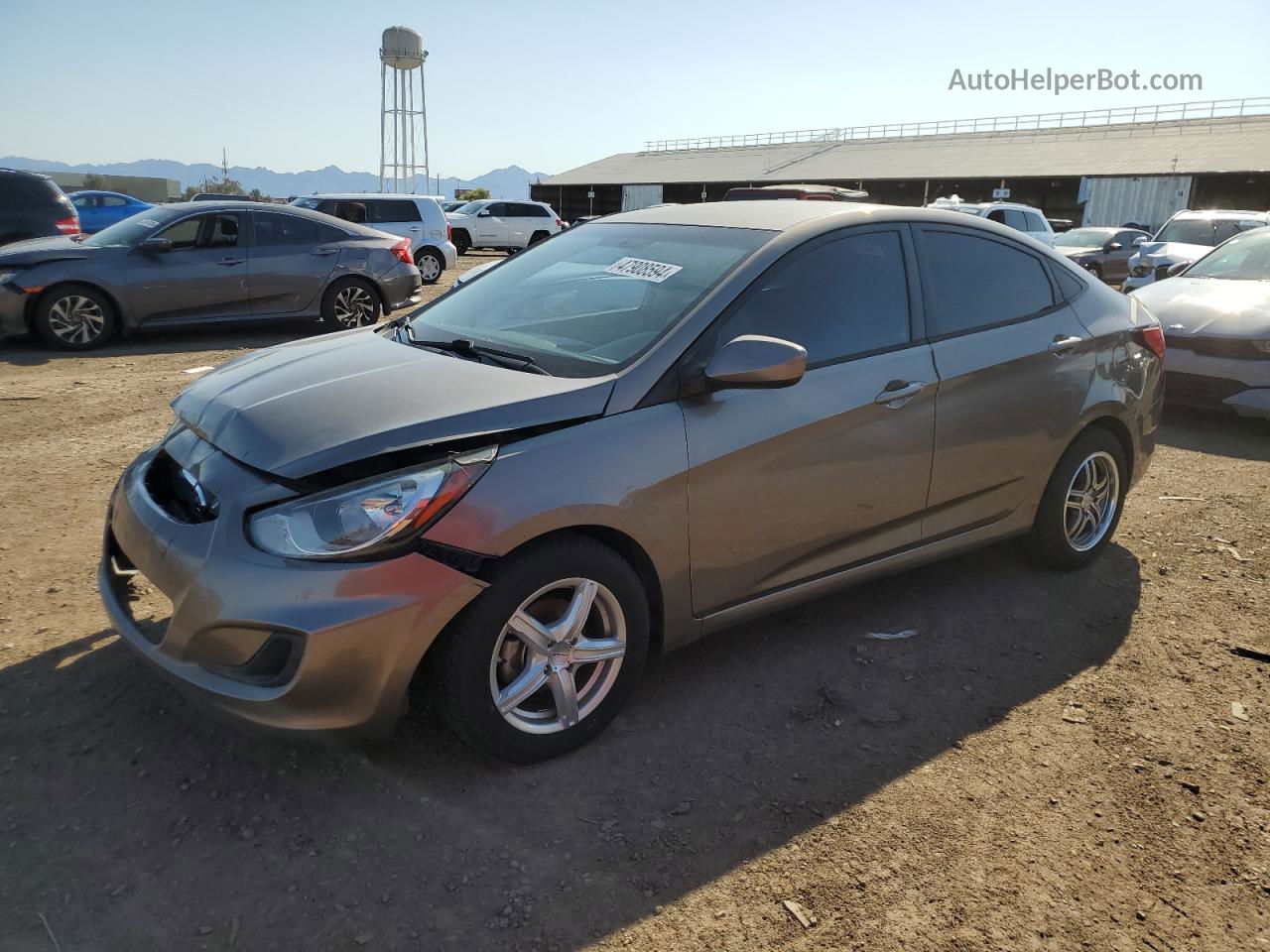 2013 Hyundai Accent Gls Tan vin: KMHCT4AE7DU555785