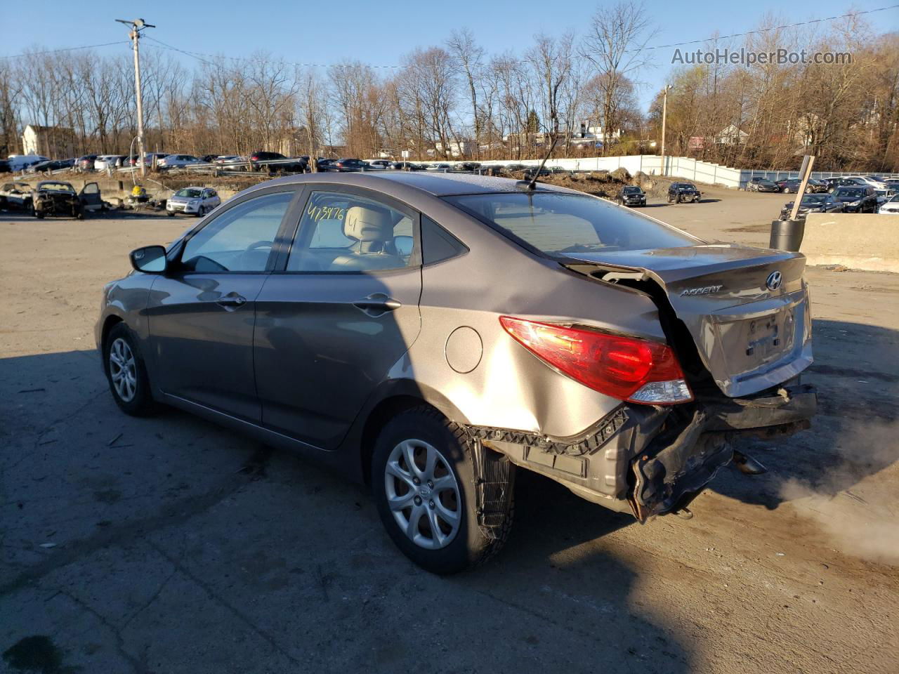 2014 Hyundai Accent Gls Tan vin: KMHCT4AE7EU596791