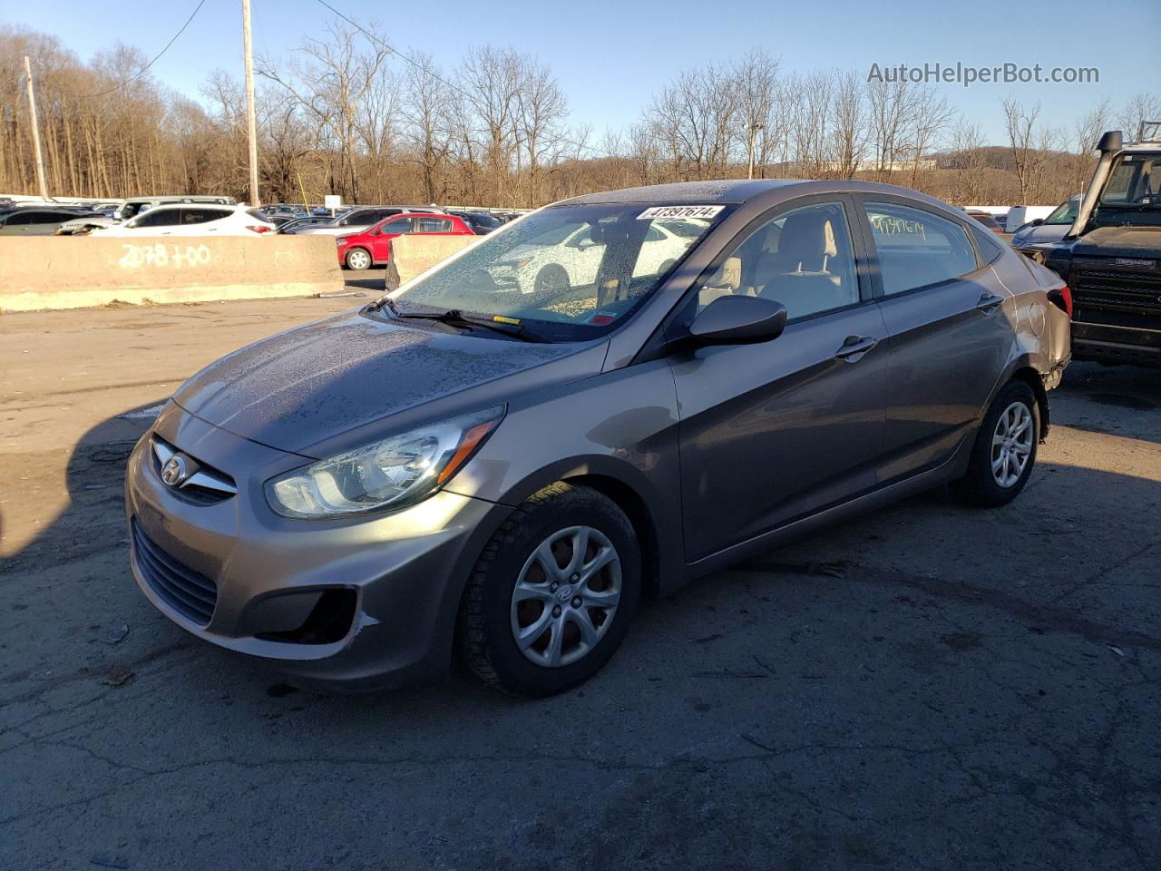 2014 Hyundai Accent Gls Tan vin: KMHCT4AE7EU596791