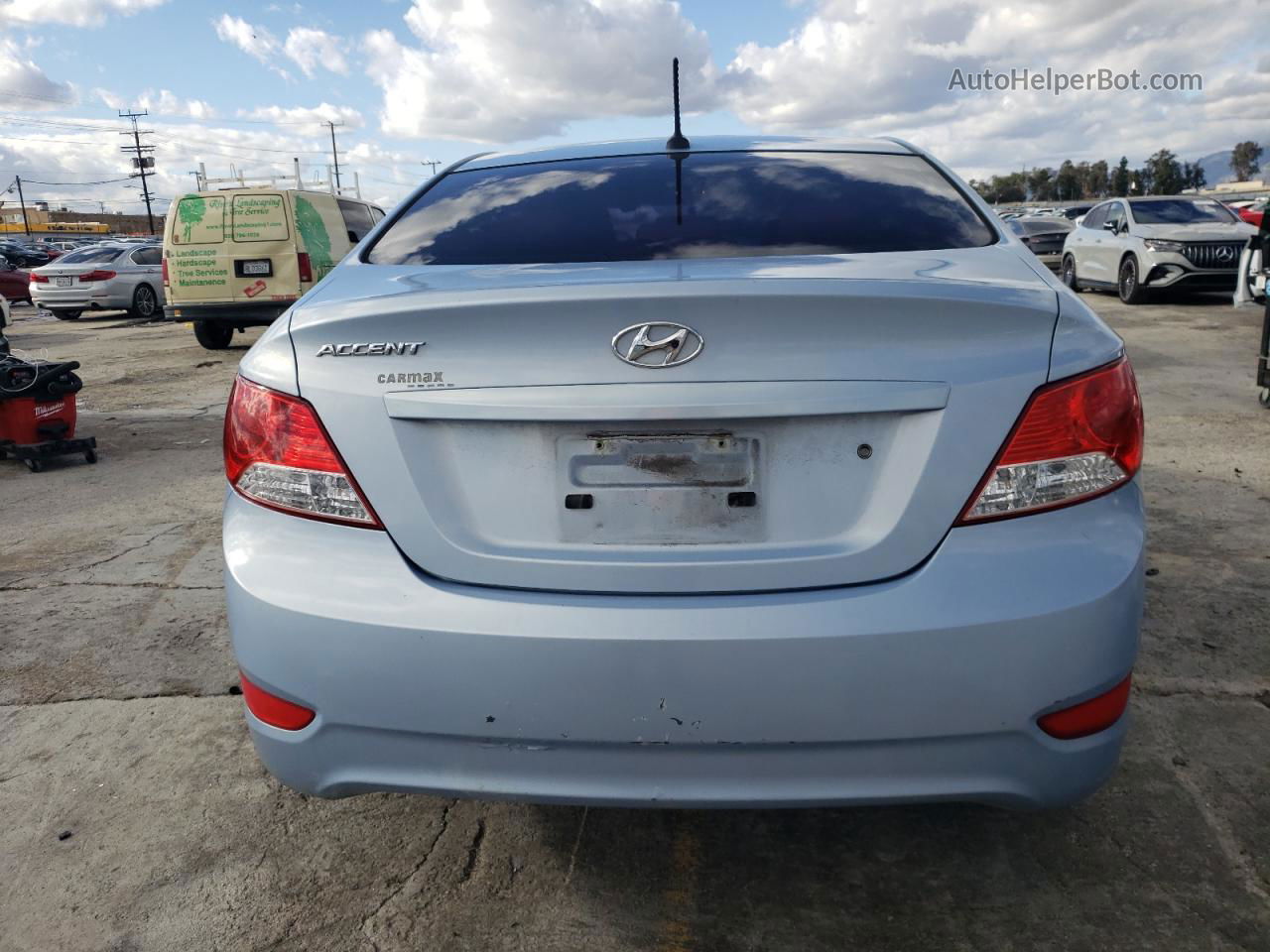 2014 Hyundai Accent Gls Синий vin: KMHCT4AE7EU627344