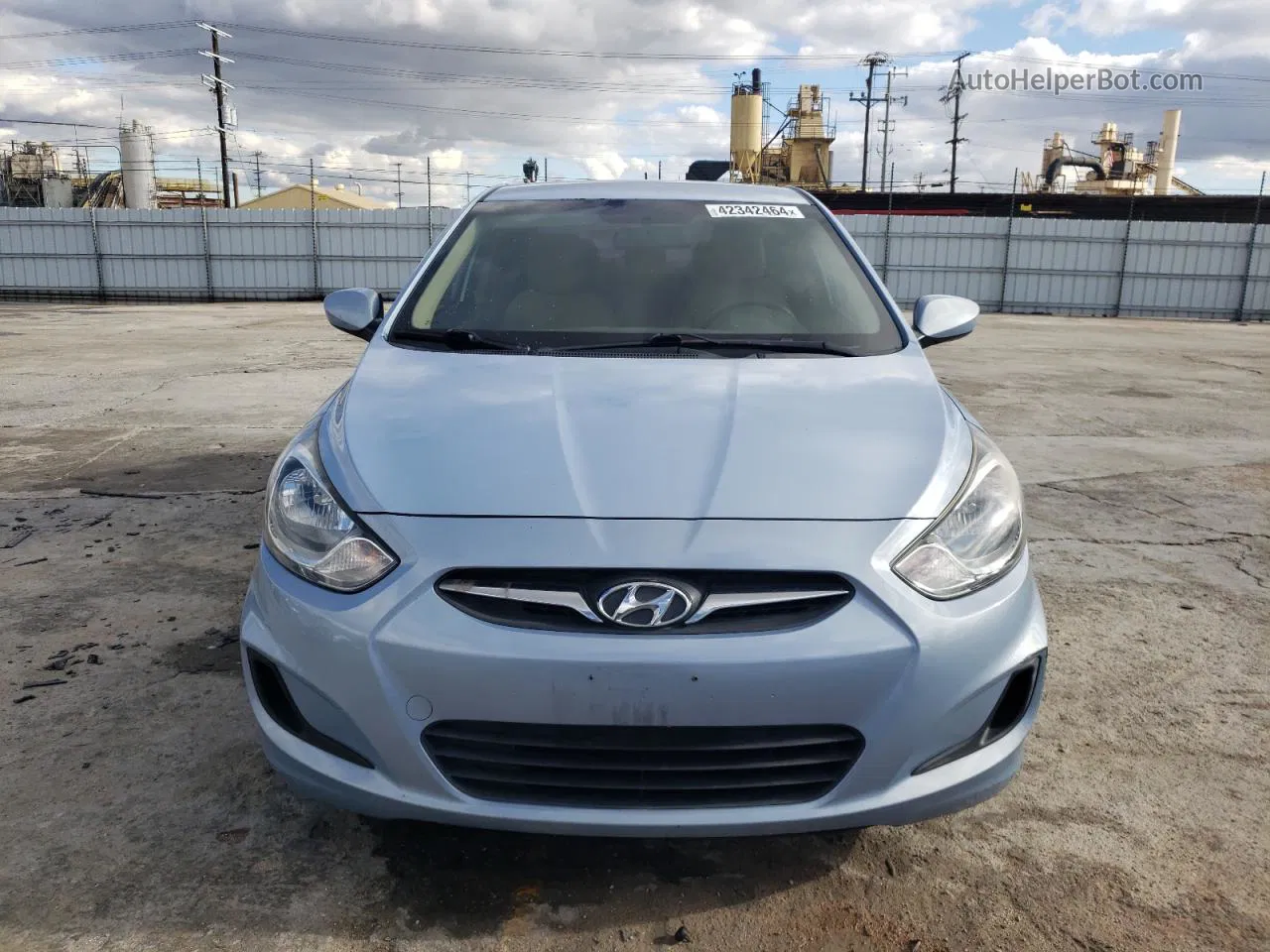 2014 Hyundai Accent Gls Blue vin: KMHCT4AE7EU627344