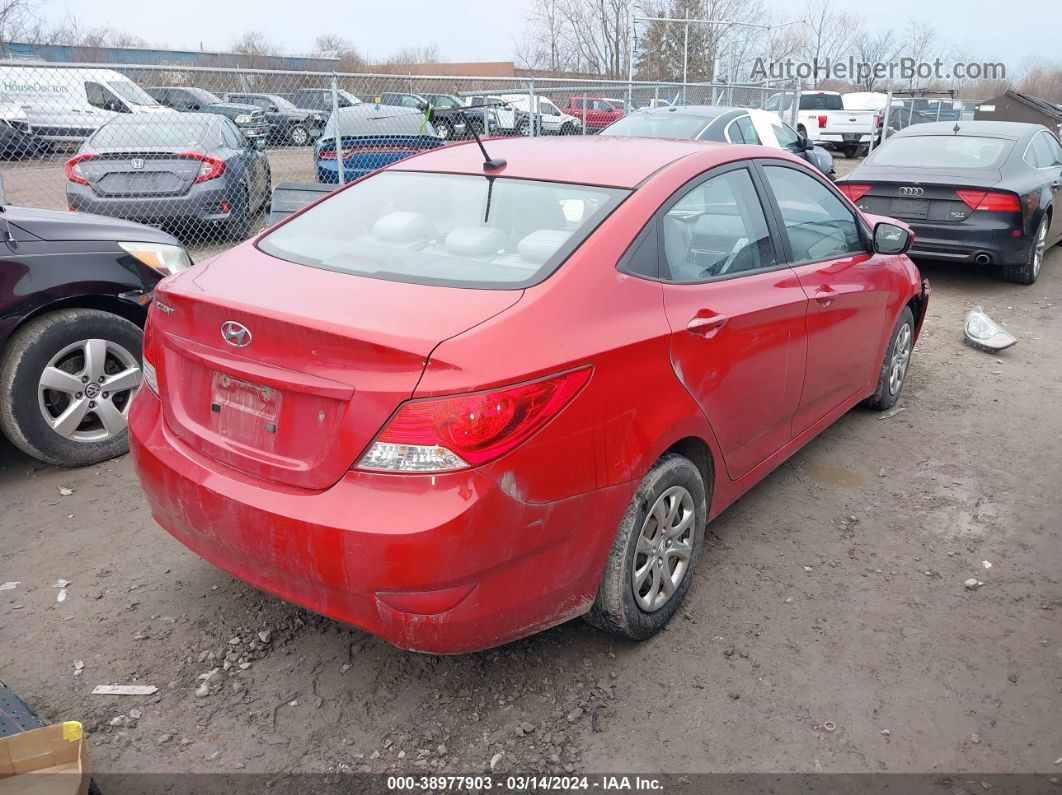 2014 Hyundai Accent Gls Red vin: KMHCT4AE7EU662059