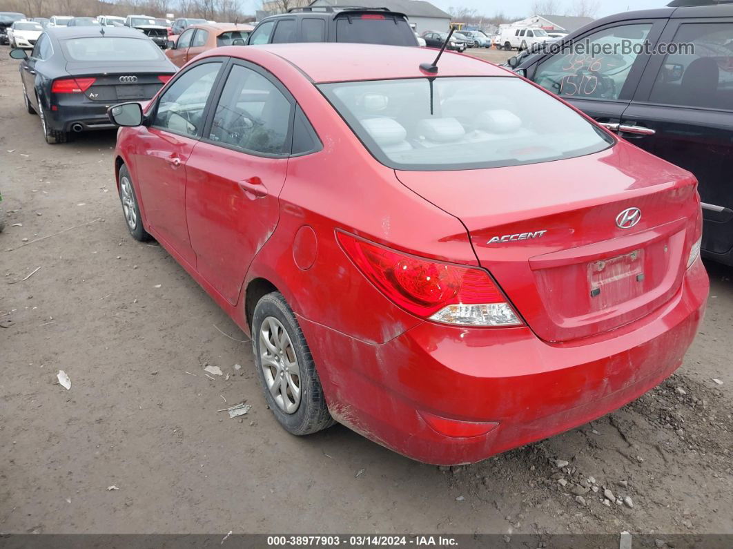 2014 Hyundai Accent Gls Red vin: KMHCT4AE7EU662059