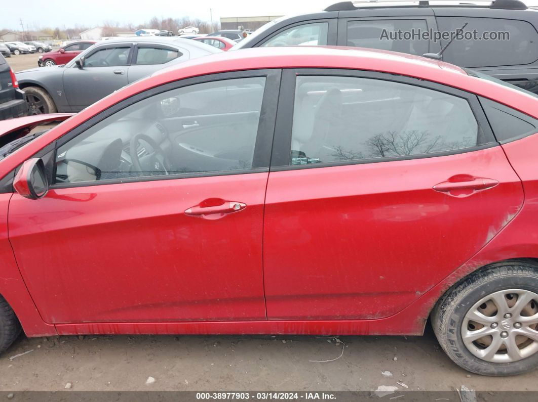 2014 Hyundai Accent Gls Red vin: KMHCT4AE7EU662059