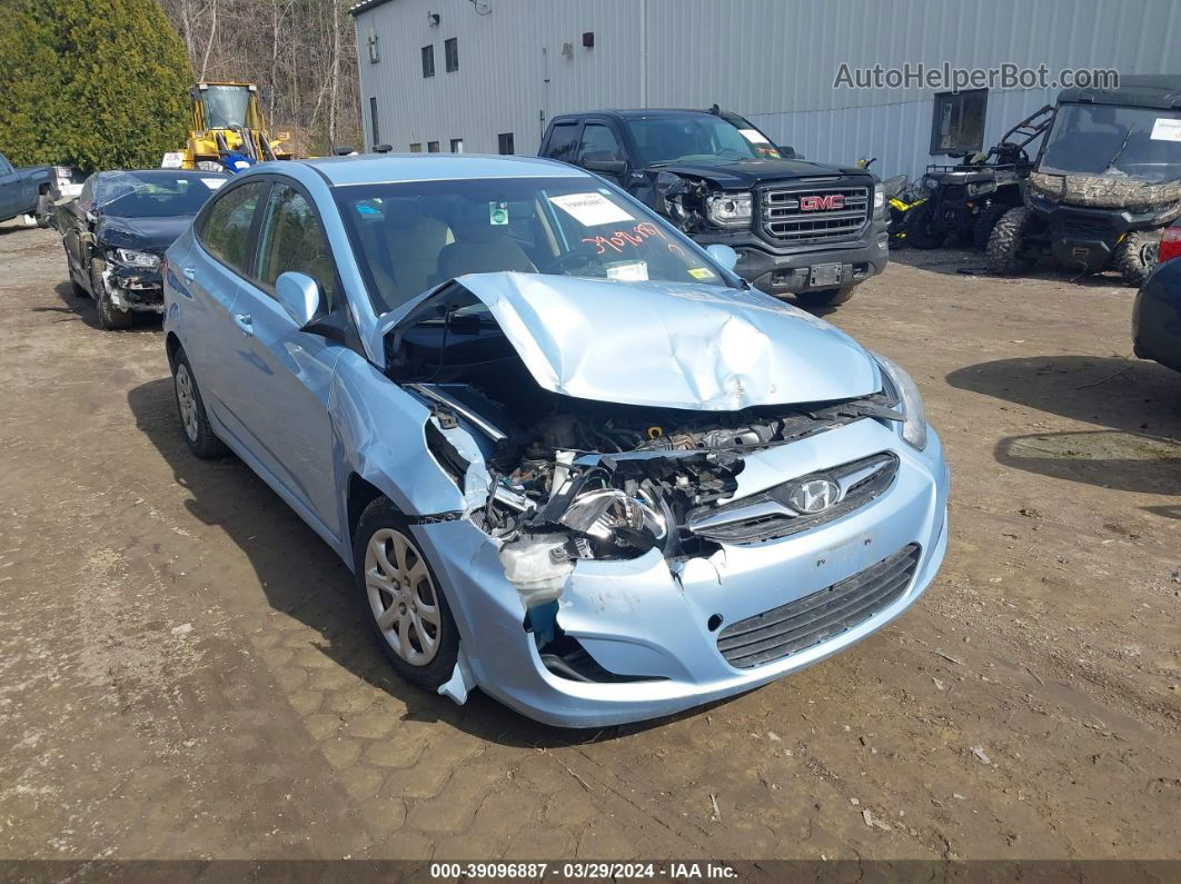 2014 Hyundai Accent Gls Синий vin: KMHCT4AE7EU745846