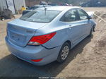 2014 Hyundai Accent Gls Blue vin: KMHCT4AE7EU745846