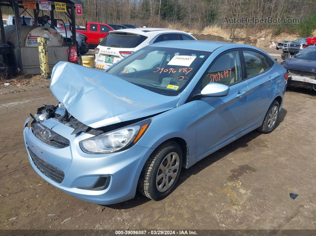 2014 Hyundai Accent Gls Blue vin: KMHCT4AE7EU745846