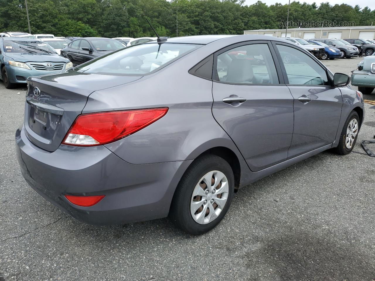 2015 Hyundai Accent Gls Gray vin: KMHCT4AE7FU799858