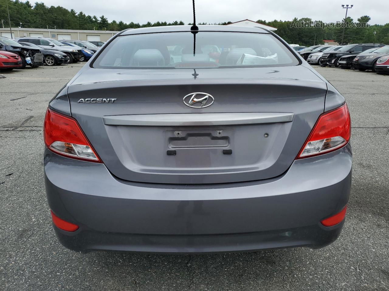 2015 Hyundai Accent Gls Gray vin: KMHCT4AE7FU799858