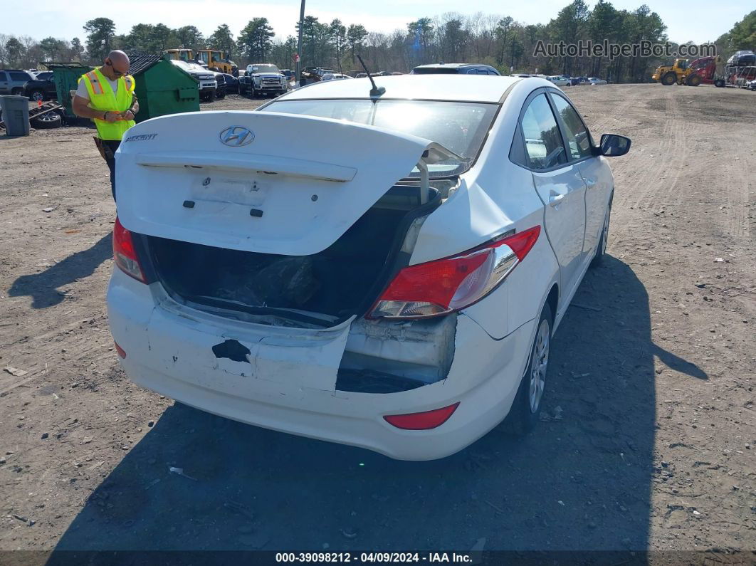 2015 Hyundai Accent Gls White vin: KMHCT4AE7FU805299