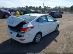 2015 Hyundai Accent Gls White vin: KMHCT4AE7FU805299