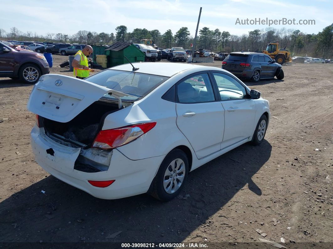 2015 Hyundai Accent Gls White vin: KMHCT4AE7FU805299