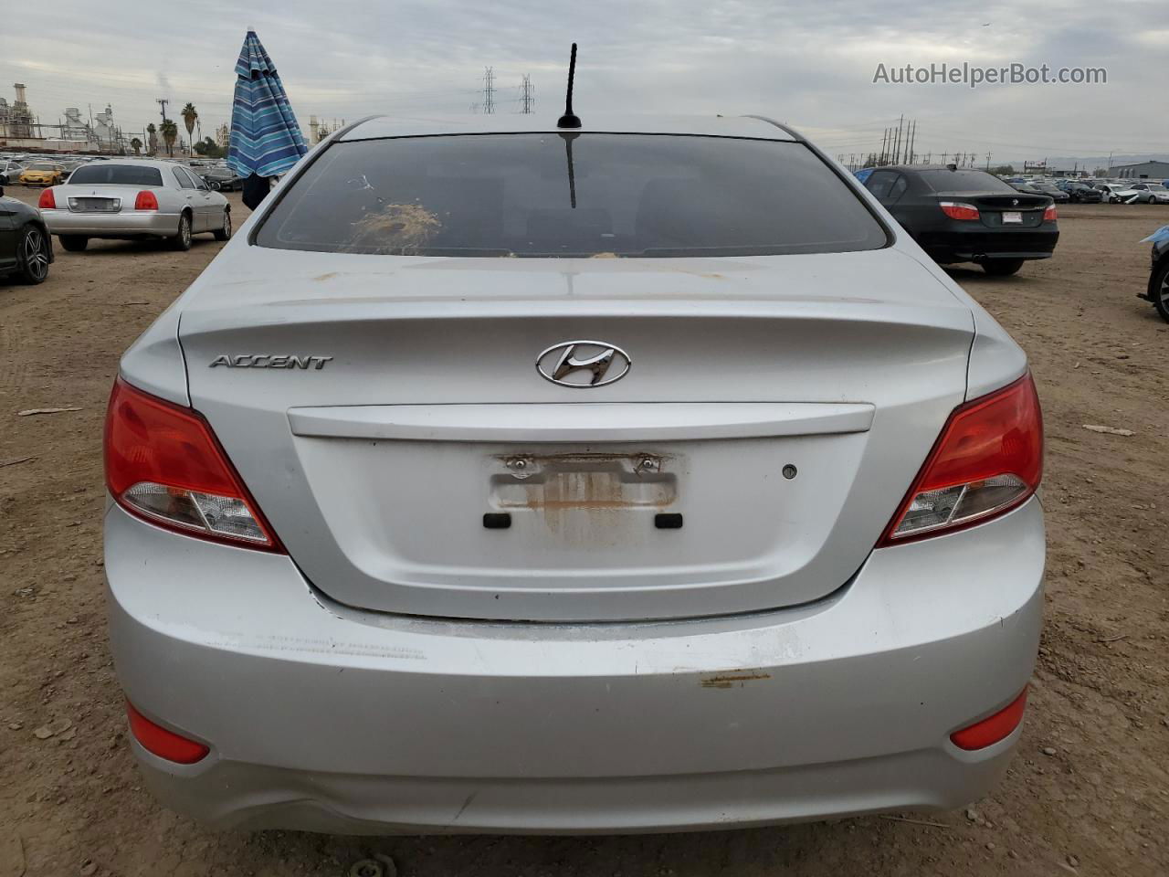 2015 Hyundai Accent Gls Silver vin: KMHCT4AE7FU818327