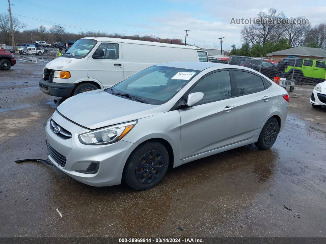 2015 Hyundai Accent Gls Silver vin: KMHCT4AE7FU857399