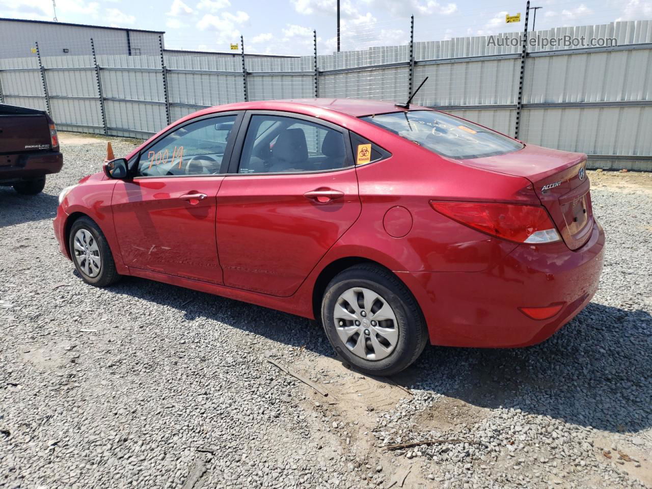 2015 Hyundai Accent Gls Red vin: KMHCT4AE7FU888202