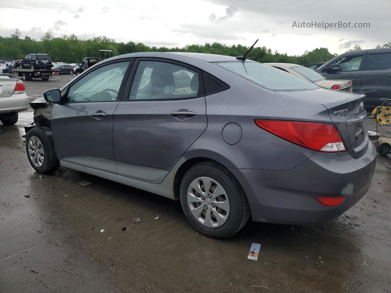 2015 Hyundai Accent Gls Charcoal vin: KMHCT4AE7FU897949