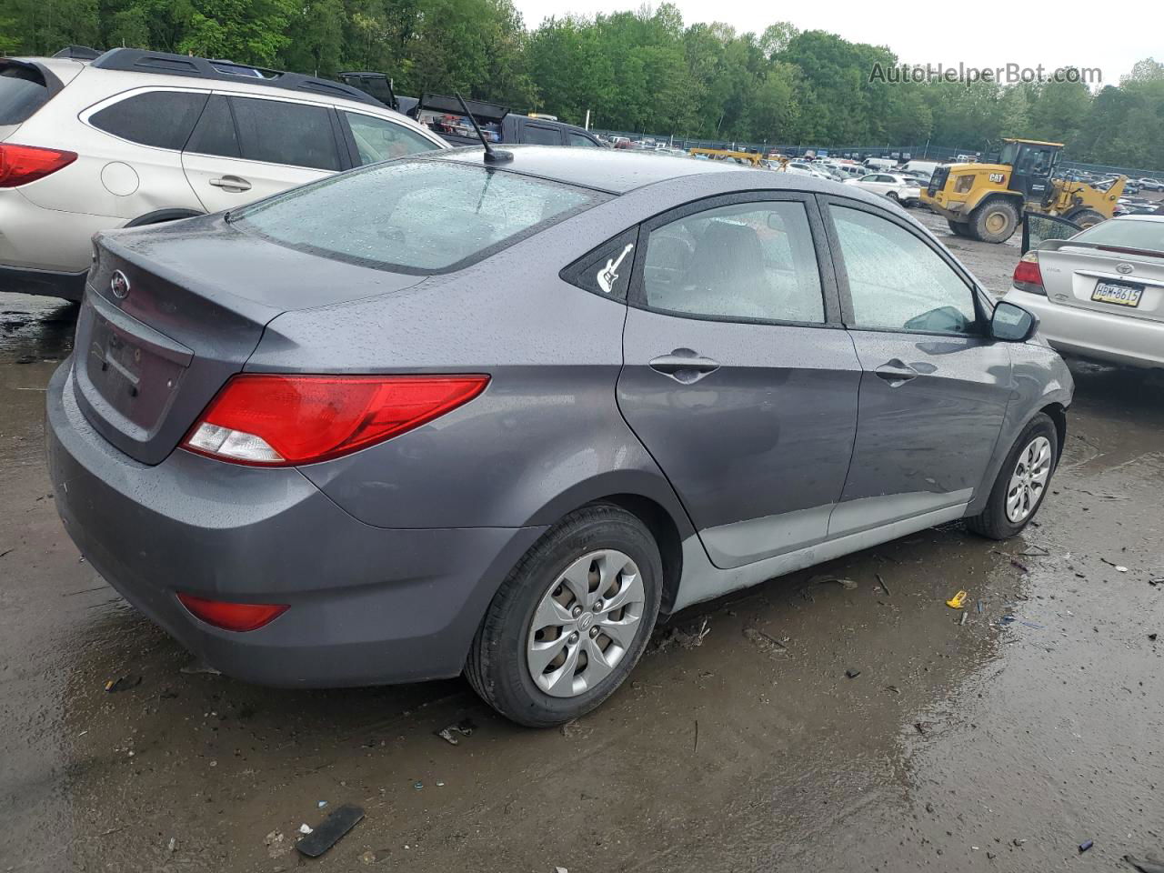 2015 Hyundai Accent Gls Charcoal vin: KMHCT4AE7FU897949