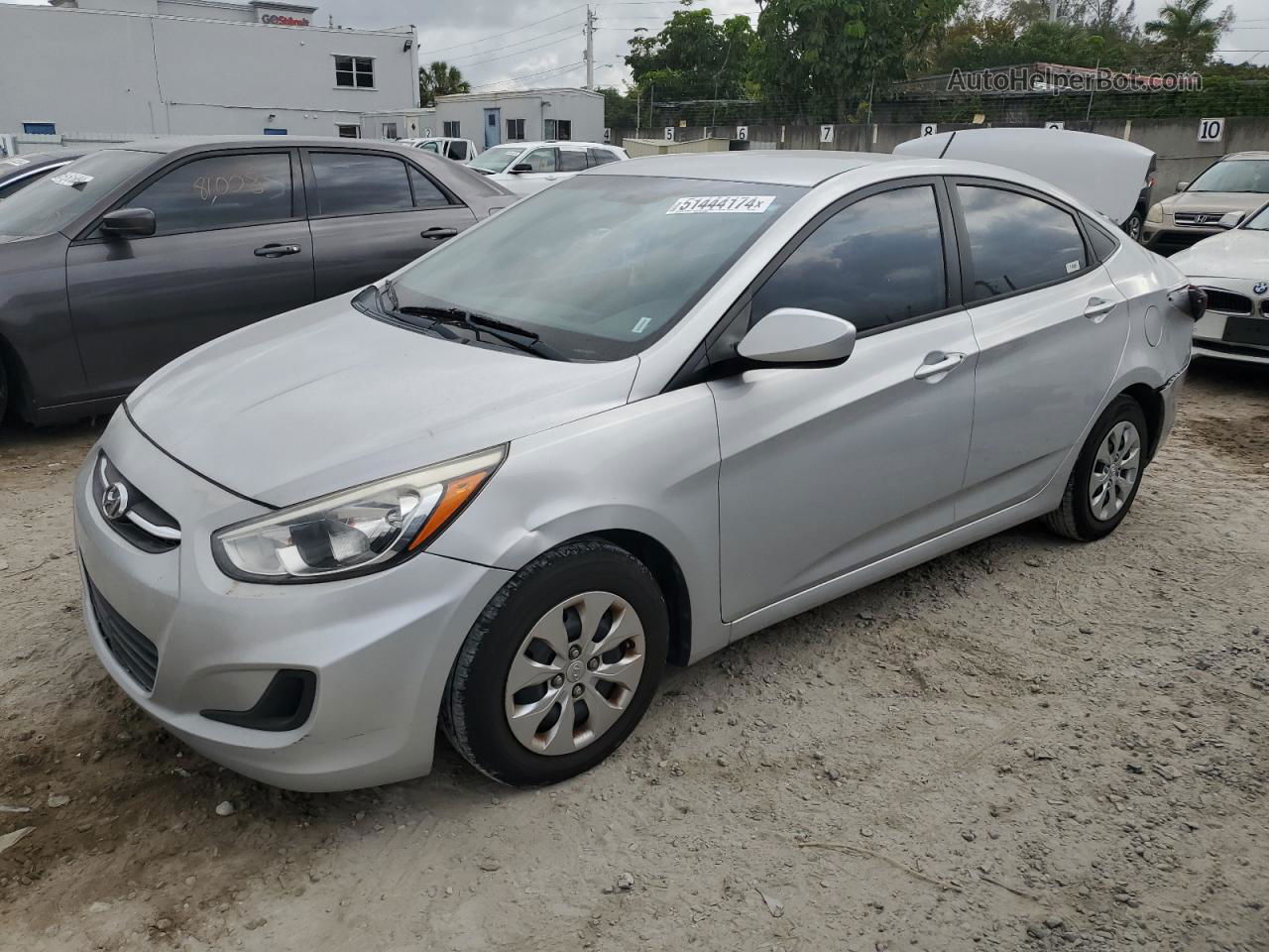 2015 Hyundai Accent Gls Silver vin: KMHCT4AE7FU907427