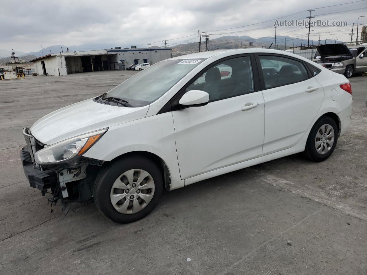 2015 Hyundai Accent Gls White vin: KMHCT4AE7FU917374