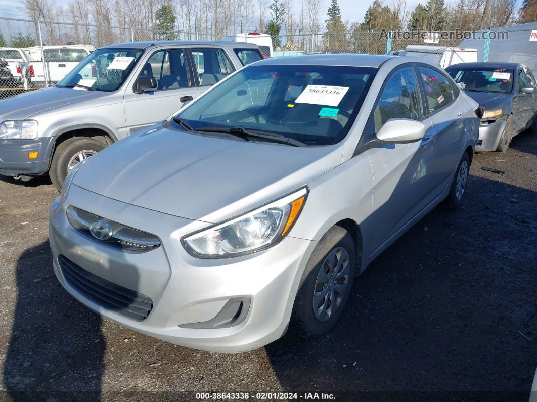 2015 Hyundai Accent Gls Silver vin: KMHCT4AE7FU929900