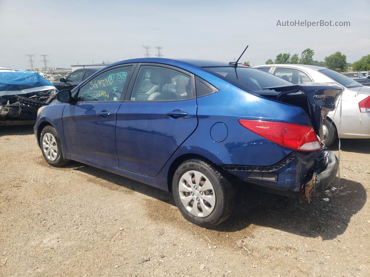 2016 Hyundai Accent Se Blue vin: KMHCT4AE7GU015177