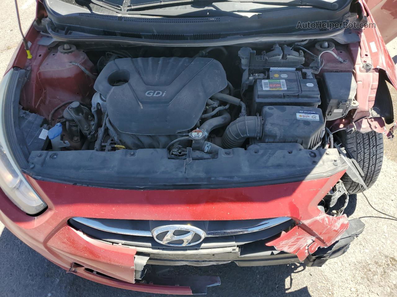 2016 Hyundai Accent Se Red vin: KMHCT4AE7GU052004