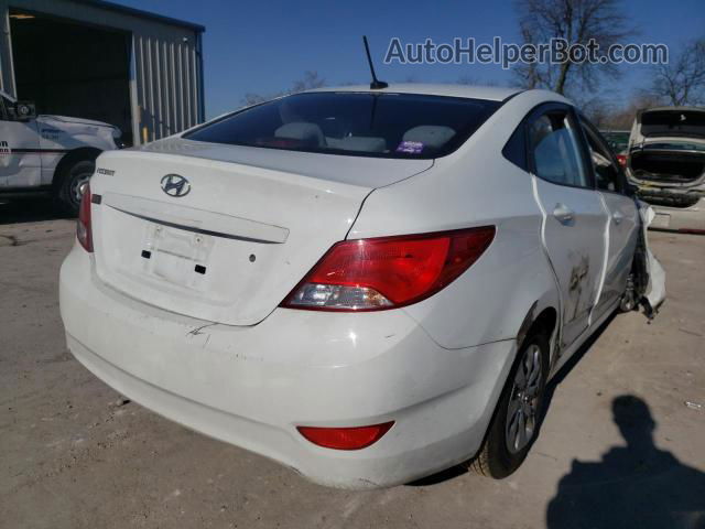 2016 Hyundai Accent Se White vin: KMHCT4AE7GU061821