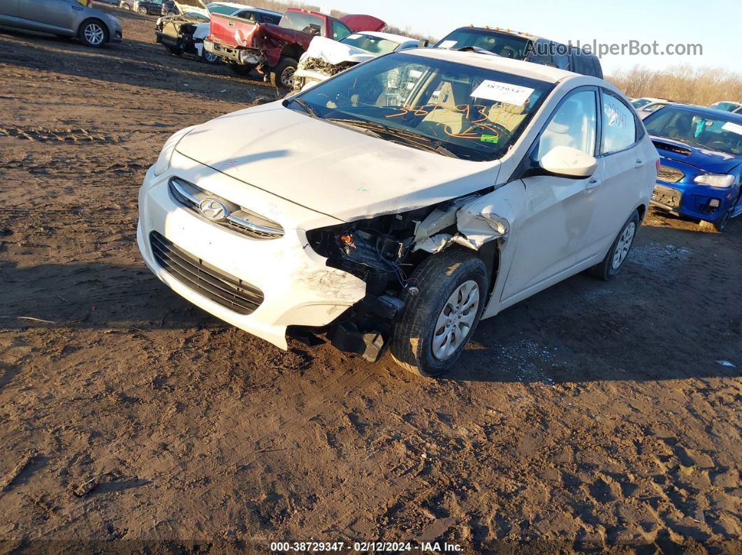 2016 Hyundai Accent Se White vin: KMHCT4AE7GU076450