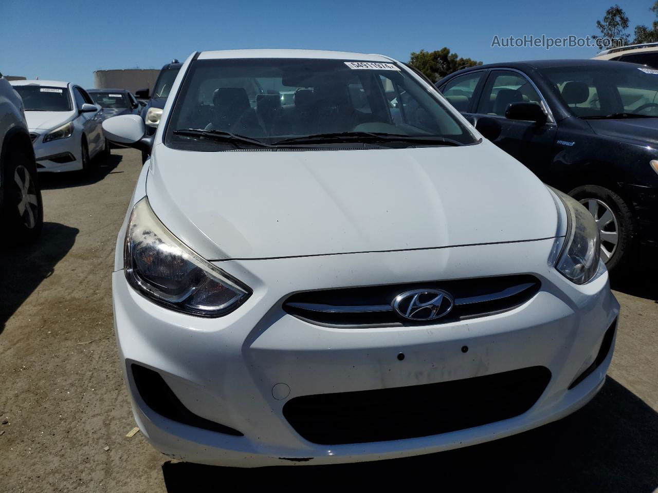 2016 Hyundai Accent Se White vin: KMHCT4AE7GU110810