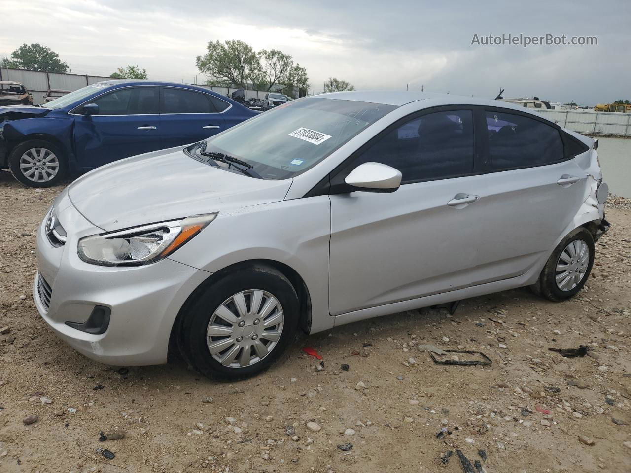 2016 Hyundai Accent Se Серый vin: KMHCT4AE7GU111732