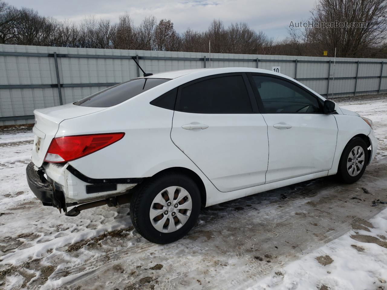 2016 Hyundai Accent Se White vin: KMHCT4AE7GU113366