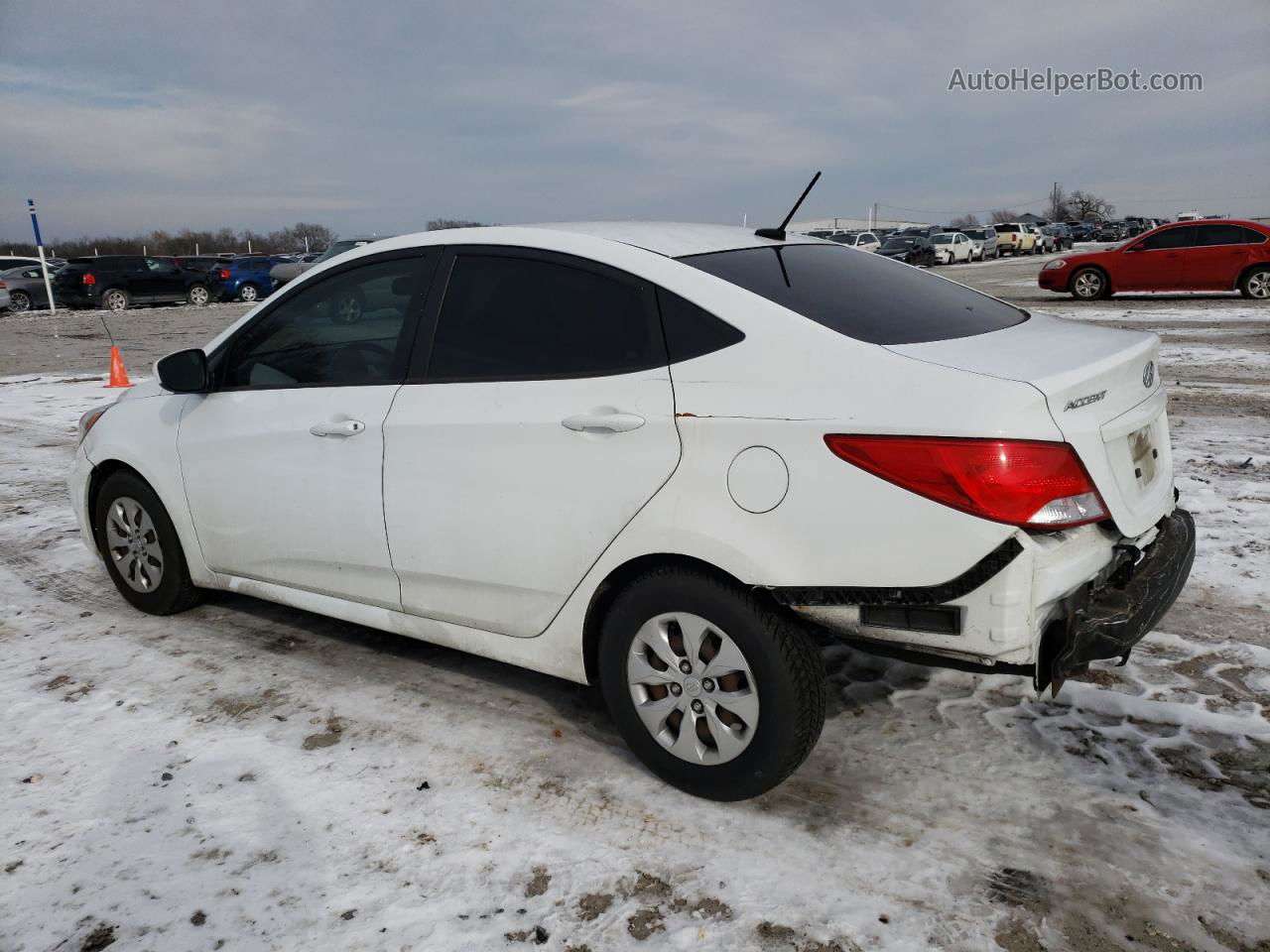 2016 Hyundai Accent Se White vin: KMHCT4AE7GU113366