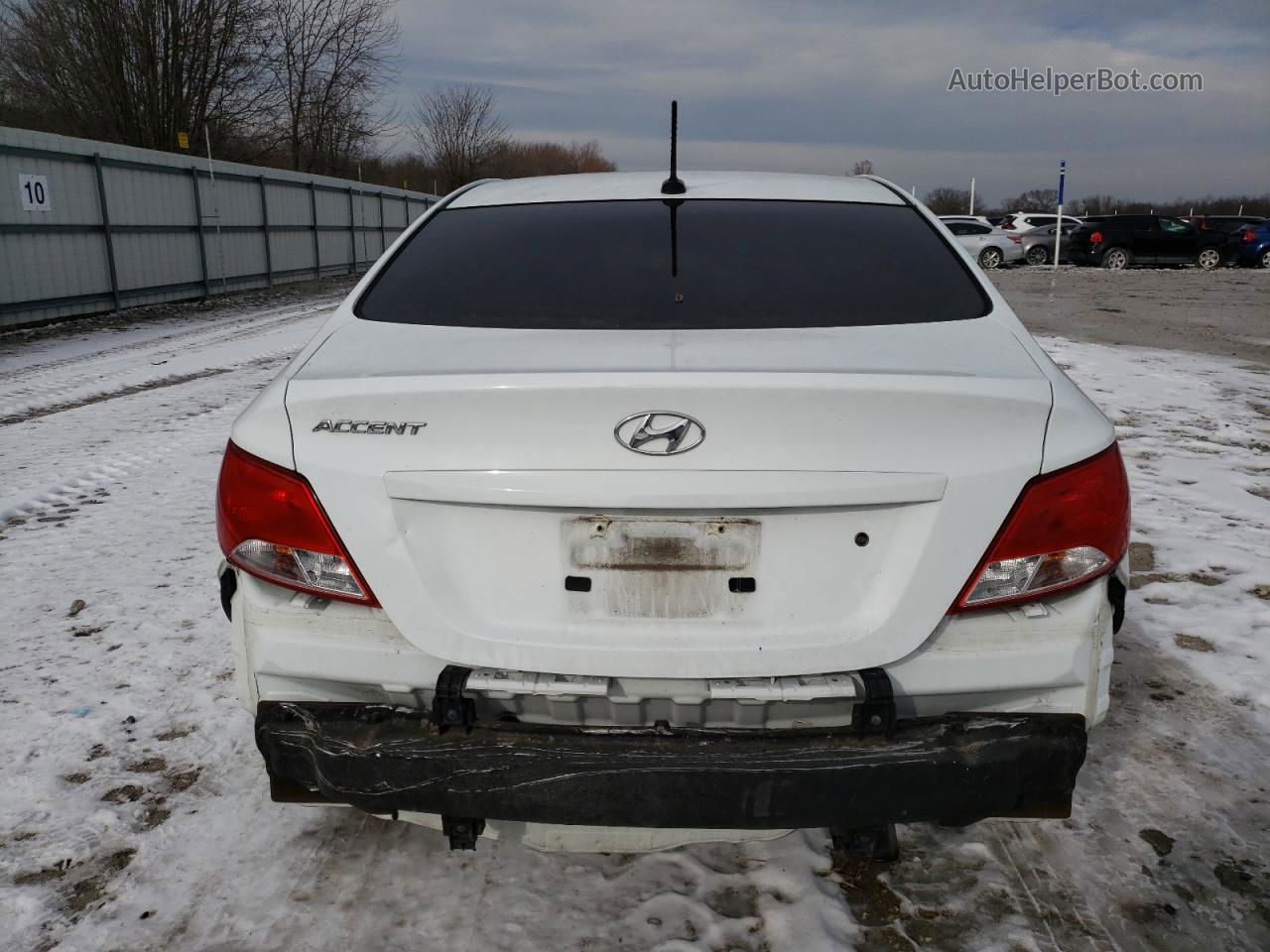 2016 Hyundai Accent Se White vin: KMHCT4AE7GU113366