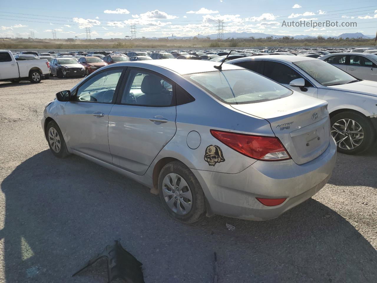 2016 Hyundai Accent Se Silver vin: KMHCT4AE7GU113545