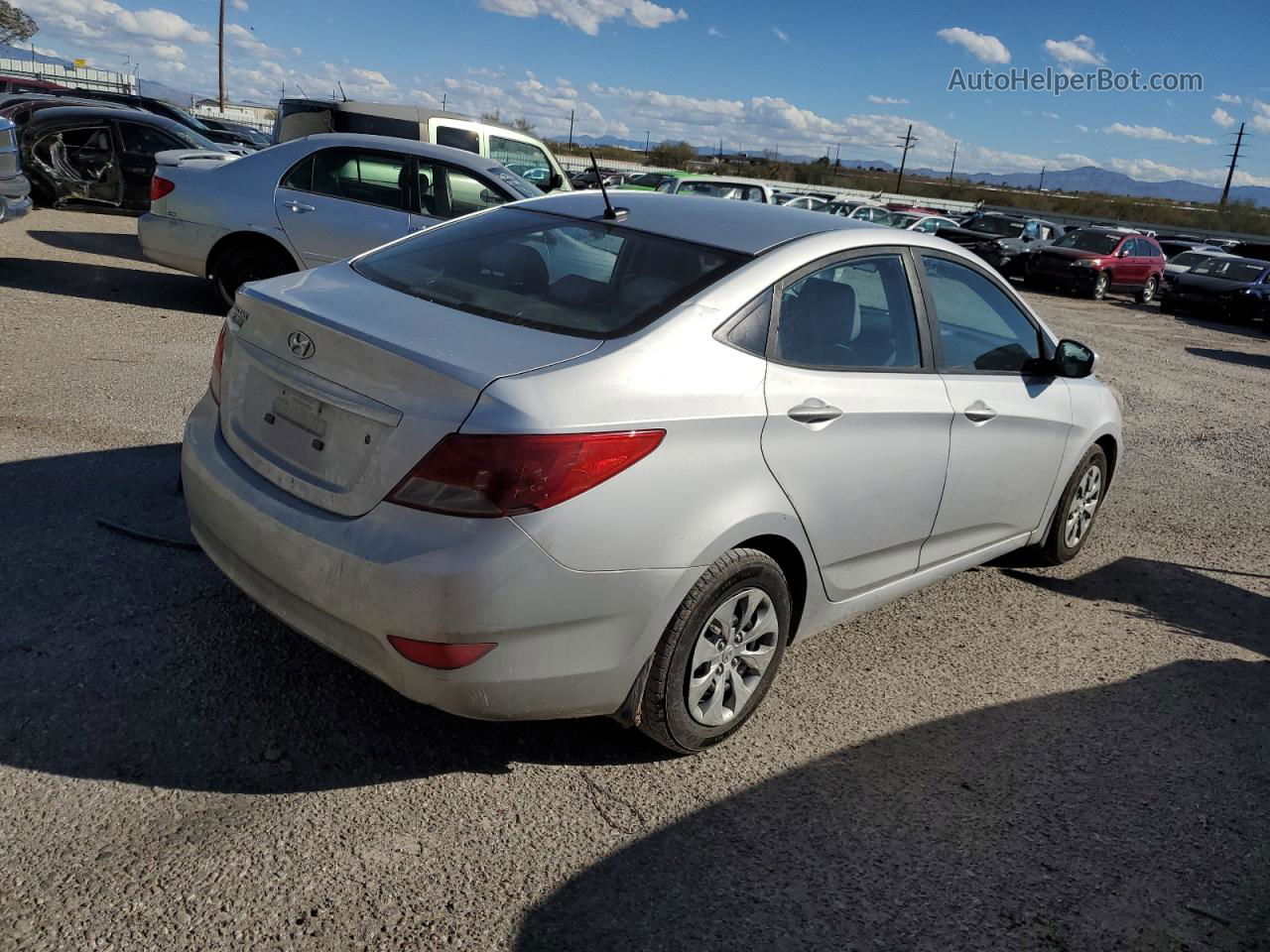 2016 Hyundai Accent Se Серебряный vin: KMHCT4AE7GU113545