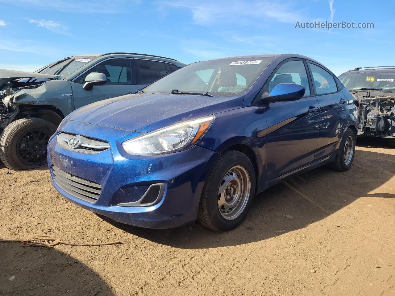 2016 Hyundai Accent Se Blue vin: KMHCT4AE7GU114274