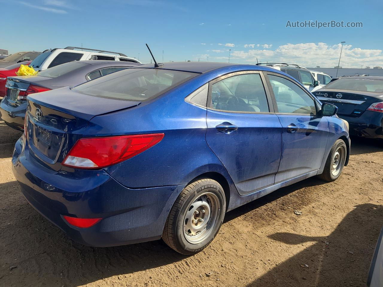 2016 Hyundai Accent Se Blue vin: KMHCT4AE7GU114274