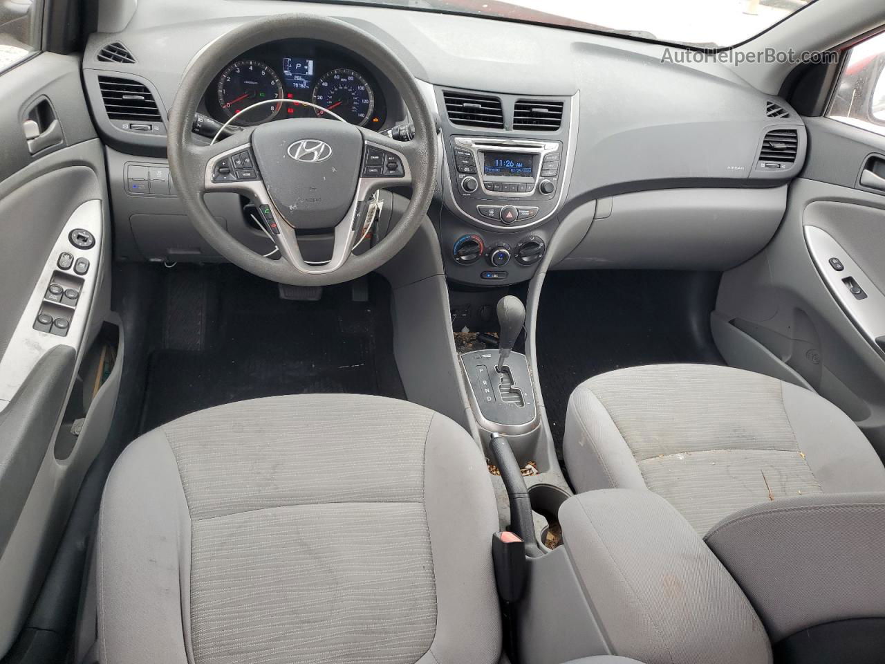 2016 Hyundai Accent Se Красный vin: KMHCT4AE7GU116882