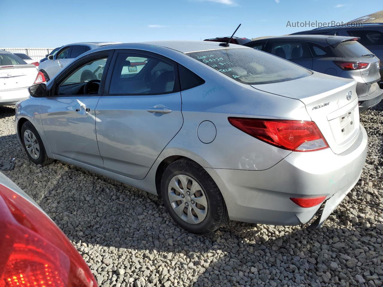 2016 Hyundai Accent Se Silver vin: KMHCT4AE7GU128384