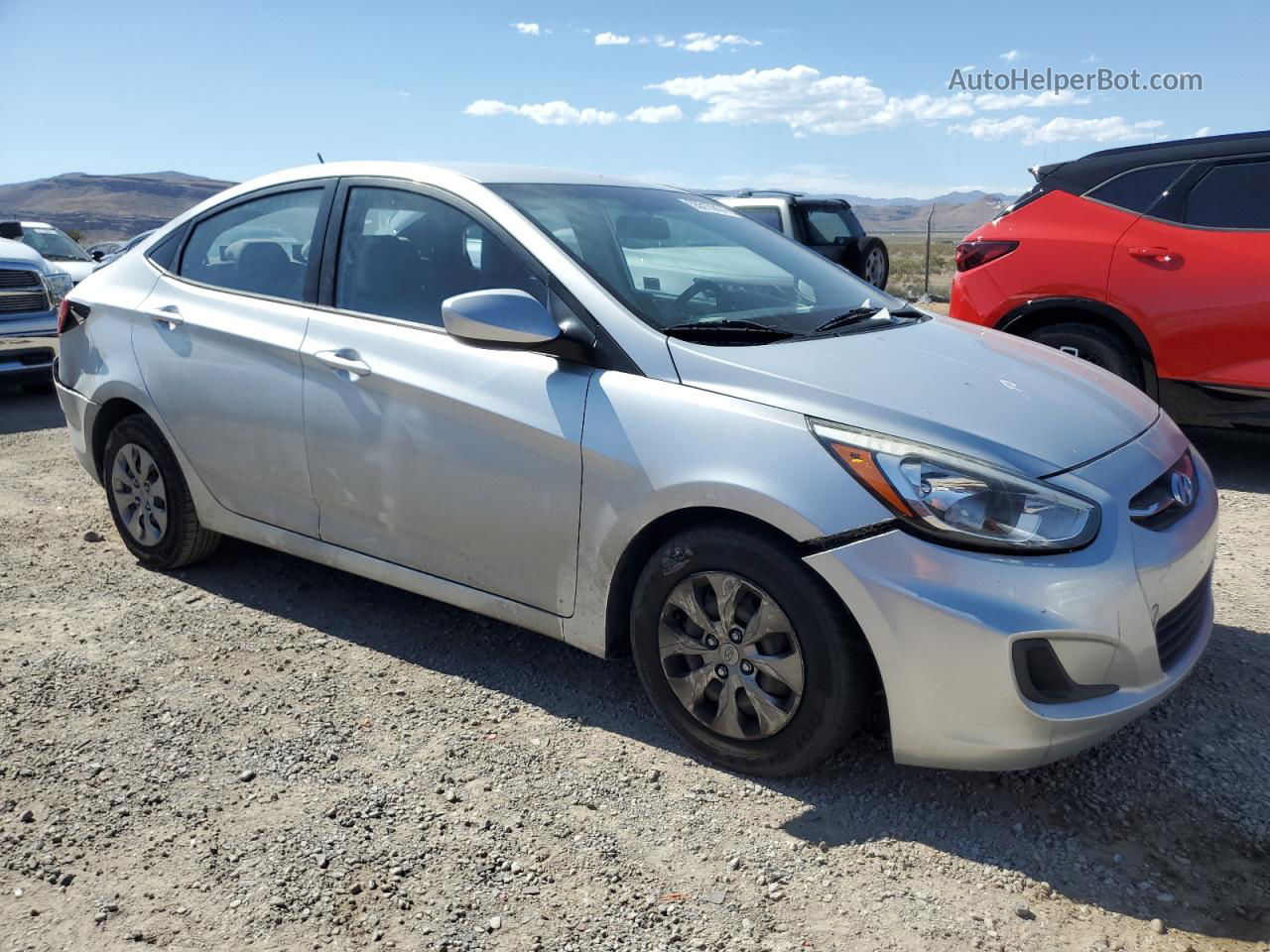 2016 Hyundai Accent Se Silver vin: KMHCT4AE7GU948948