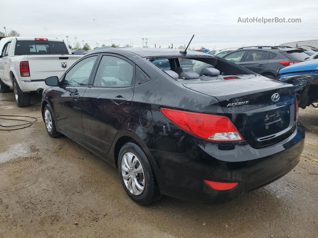 2016 Hyundai Accent Se Black vin: KMHCT4AE7GU961683