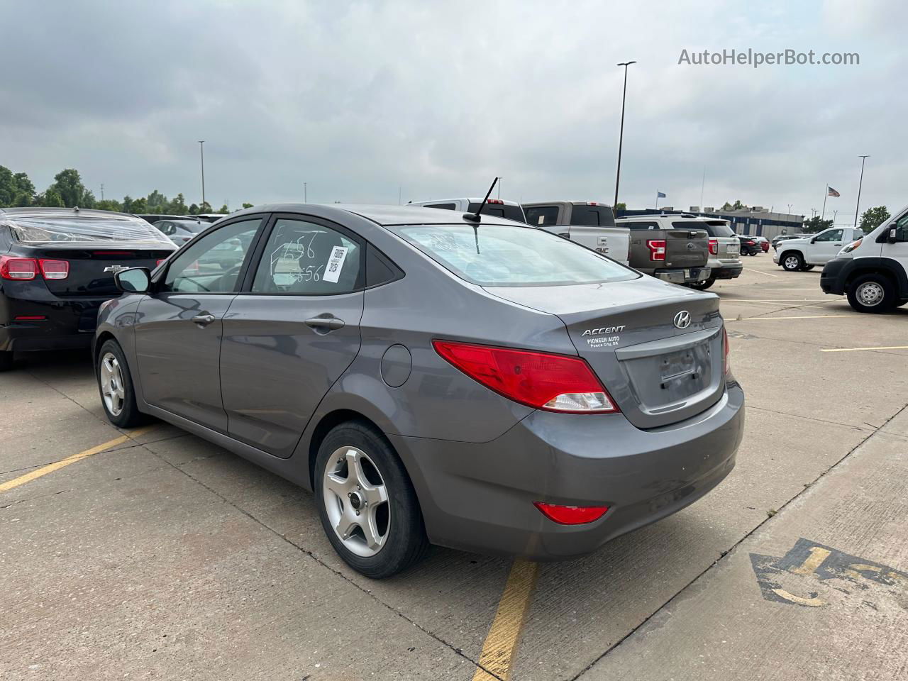 2016 Hyundai Accent Se Gray vin: KMHCT4AE7GU964549