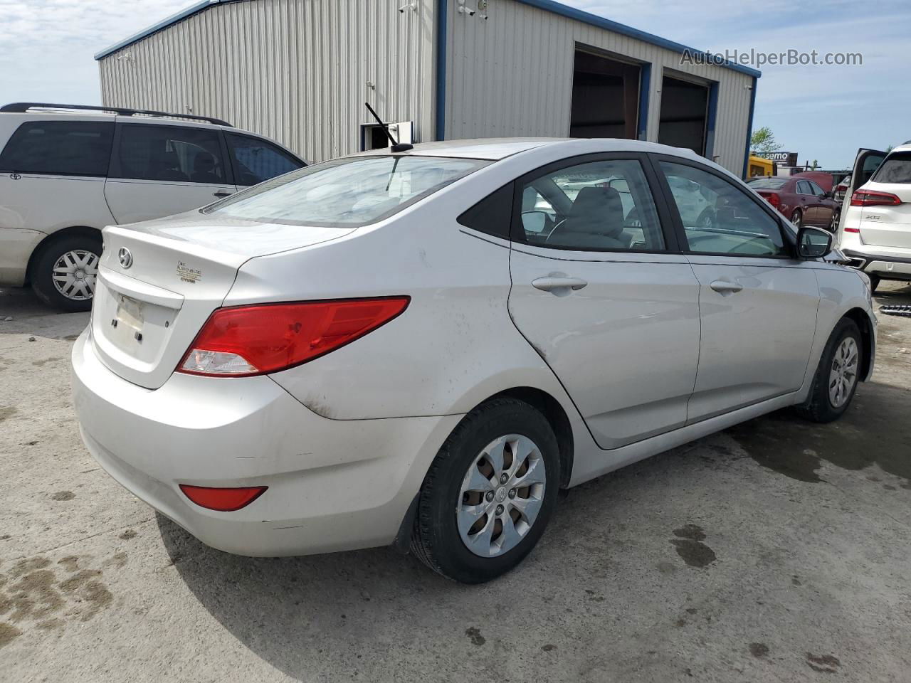 2016 Hyundai Accent Se Silver vin: KMHCT4AE7GU974420