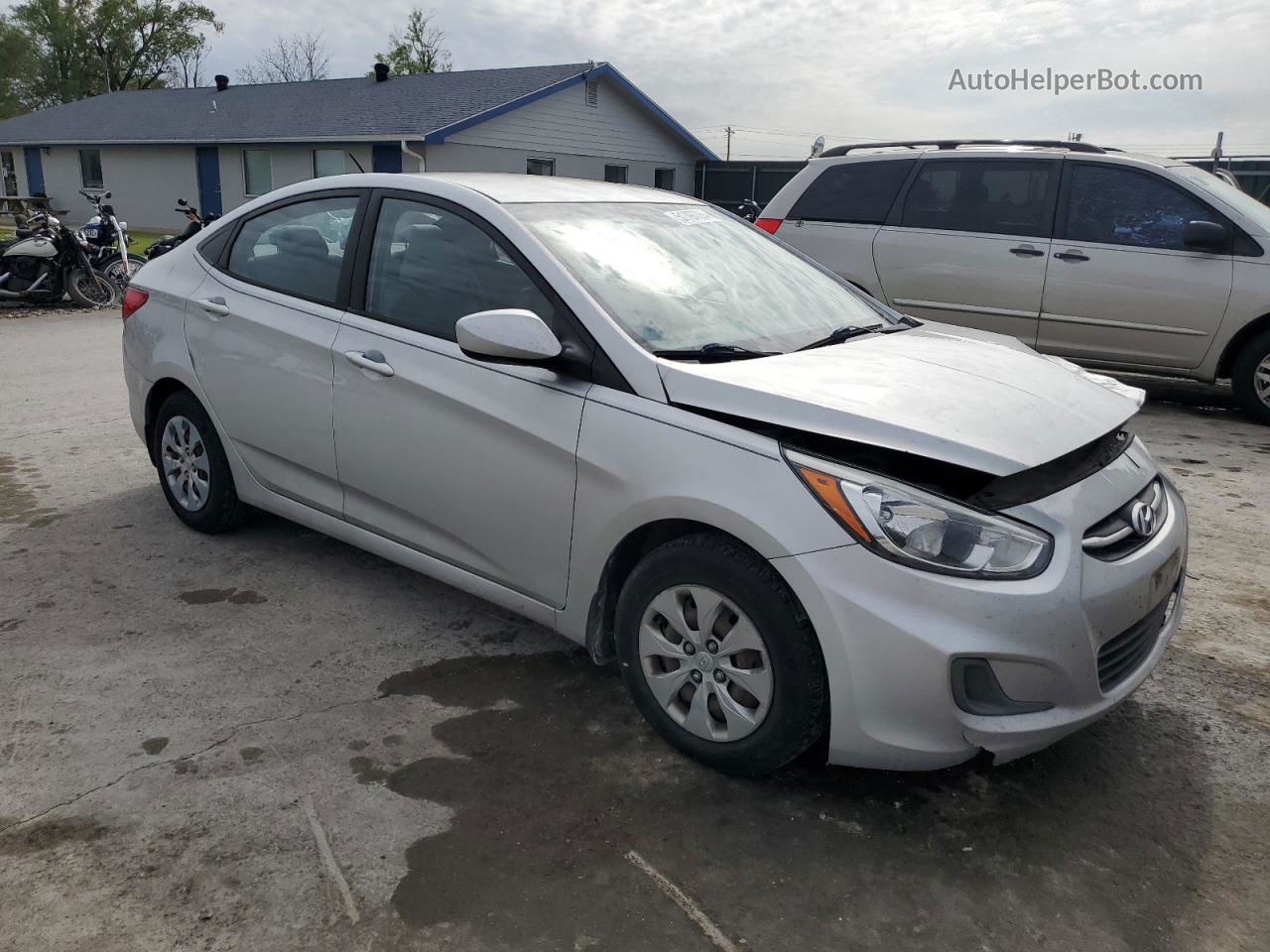 2016 Hyundai Accent Se Silver vin: KMHCT4AE7GU974420